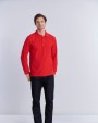 Polo's GILDAN Premium Cotton Adult Double Piqué Polo LS voor bedrukking &amp; borduring