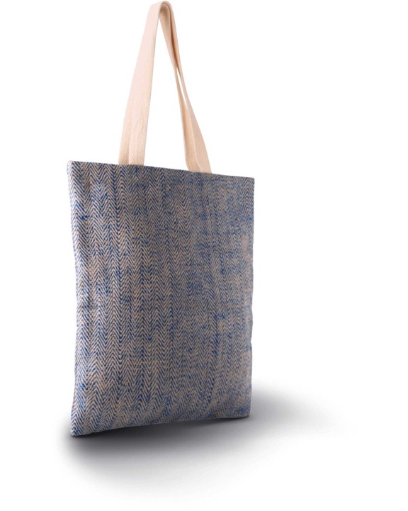 Tote bags personnalisable KIMOOD Sac en toile de jute teint 100% naturel