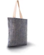 Tote bags personnalisable KIMOOD Sac en toile de jute teint 100% naturel