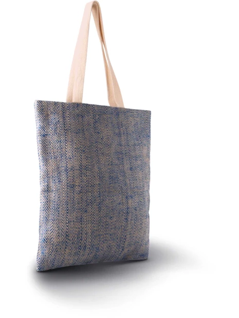 KIMOOD Sac en toile de jute teint 100% naturel  personnalisable