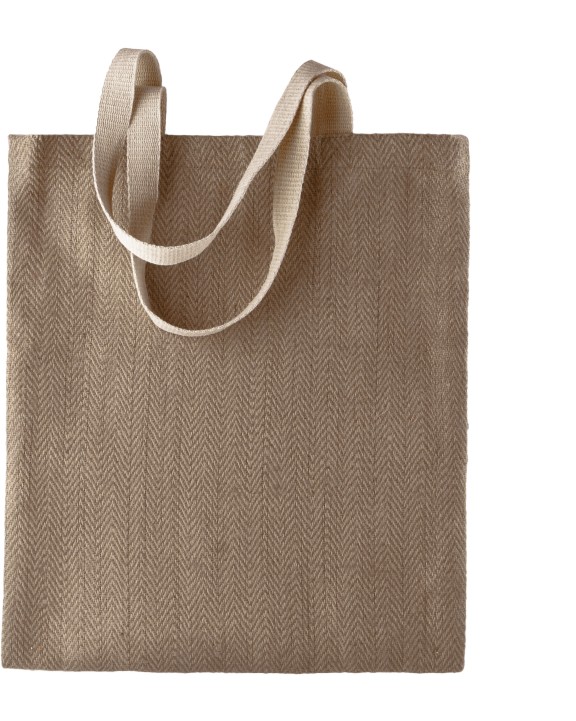 Tote bags personnalisable KIMOOD Sac en toile de jute teint 100% naturel