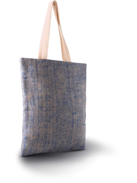 KIMOOD Sac en toile de jute teint 100% naturel  personnalisable