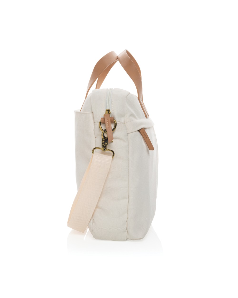 Tassen & Zakken 4DO Impact AWARE™ 16 oz. recycled canvas laptoptas voor bedrukking &amp; borduring