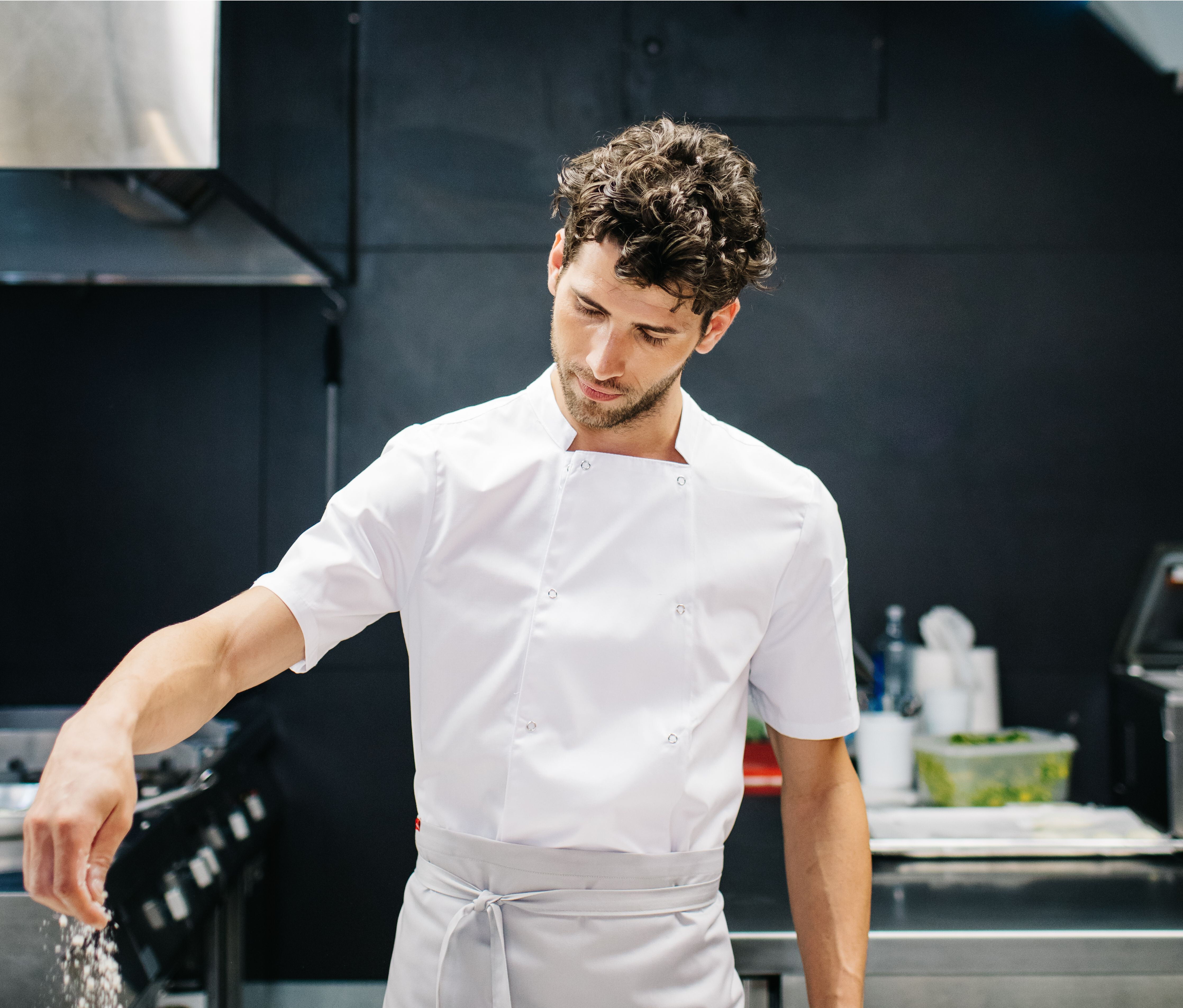 Jassen VELILLA SHORT SLEEVE KITCHEN JACKET voor bedrukking &amp; borduring