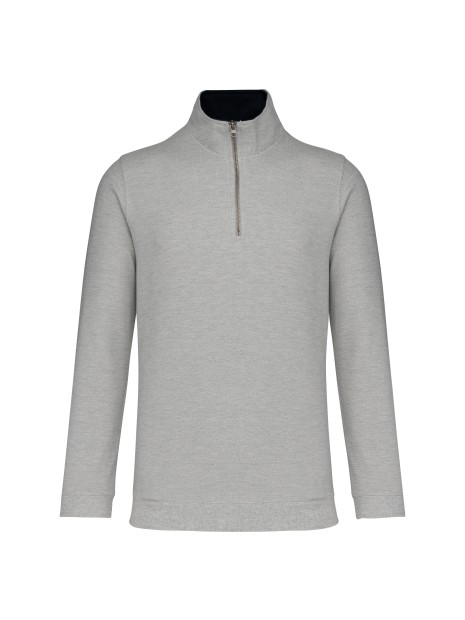 KARIBAN Trucker > sweat-shirt piqué col zippé homme /api/colors/261233a2-abd2-4ddf-aea2-753820b2d6a7 personnalisable