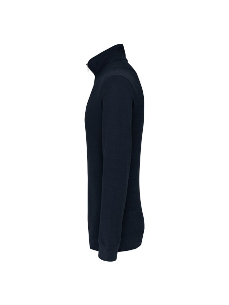 KARIBAN Trucker > sweat-shirt piqué col zippé homme /api/colors/a80fc3d4-63cc-4634-9a3c-e1c119cdc41b personnalisable