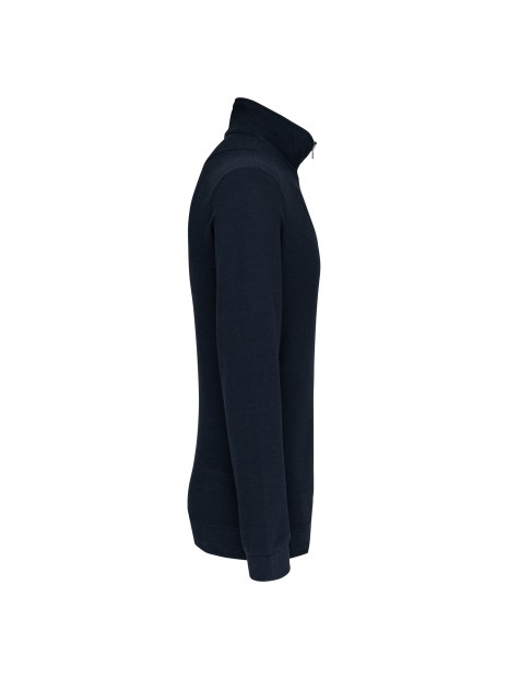 KARIBAN Trucker > sweat-shirt piqué col zippé homme /api/colors/a80fc3d4-63cc-4634-9a3c-e1c119cdc41b personnalisable