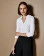 T-Shirts personnalisable KUSTOM KIT Regular Fit Mandarin Collar Top 3/4 Sleeve