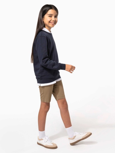 Polos à personnaliser KARIBAN Sweat-shirt col rond enfant 