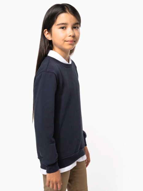 Polos à personnaliser KARIBAN Sweat-shirt col rond enfant 