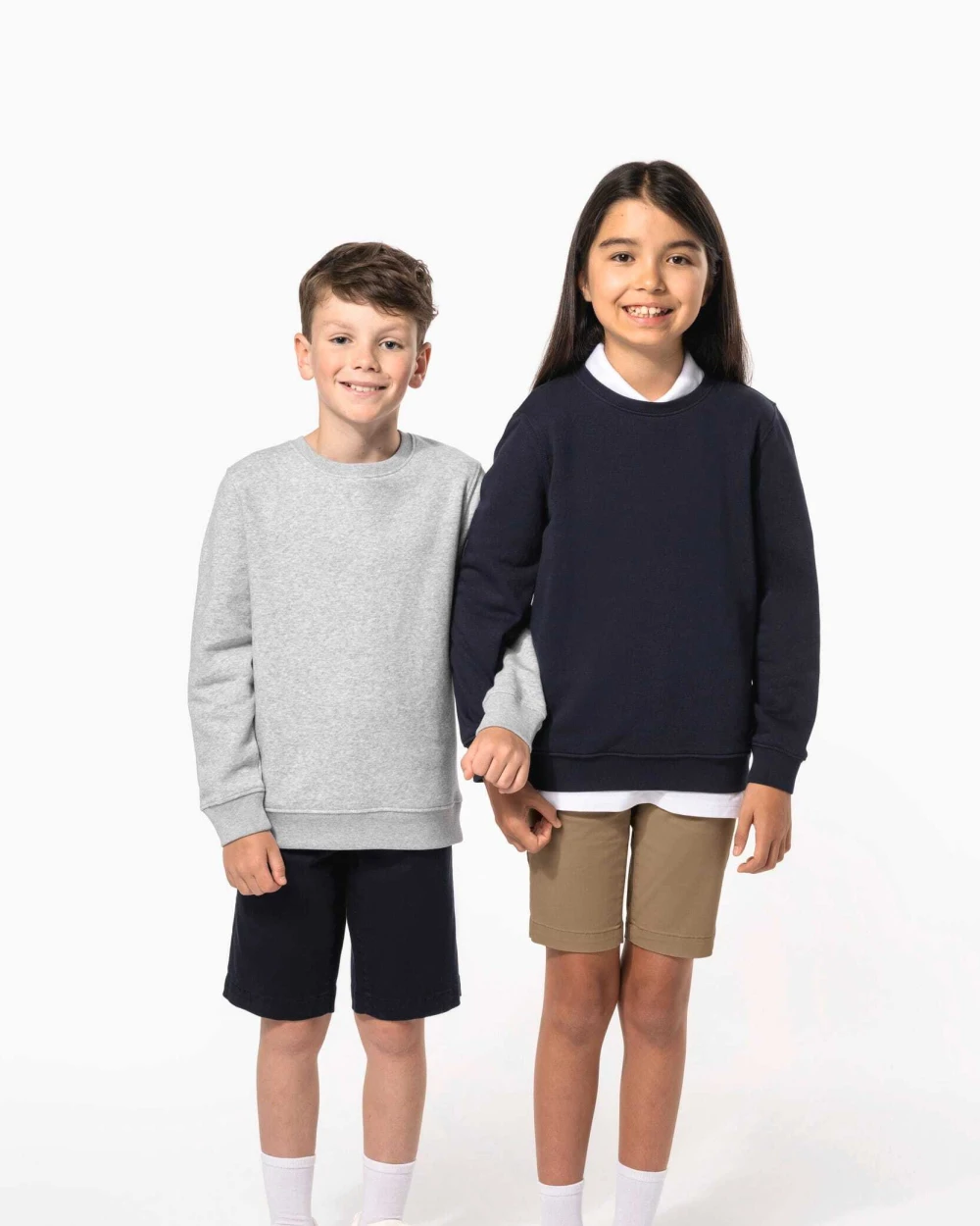 Polo's KARIBAN Kindersweater met ronde hals voor bedrukking &amp; borduring
