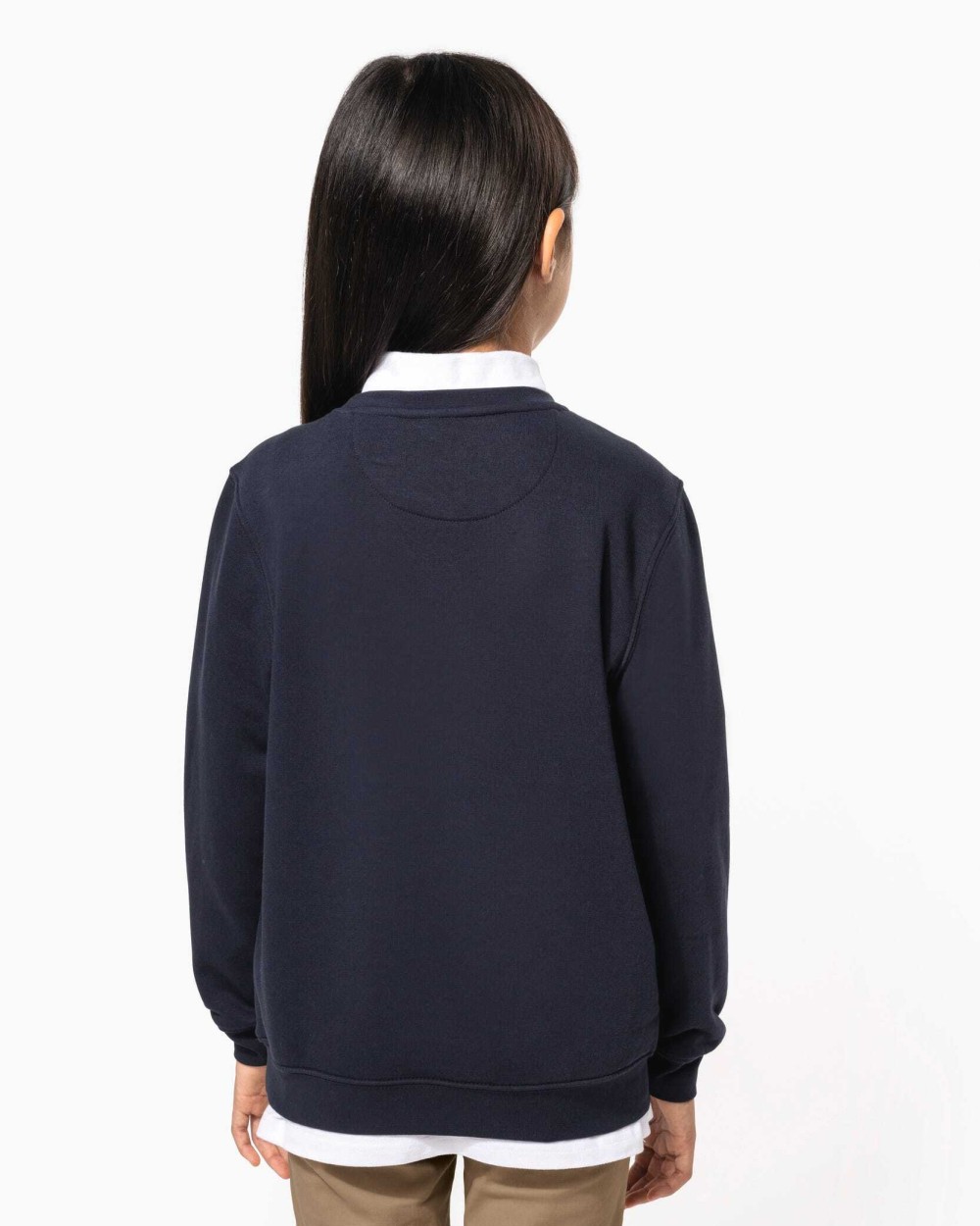 KARIBAN Sweatshirt mit Rundhalsausschnitt für Kinder Poloshirts personalisierbar