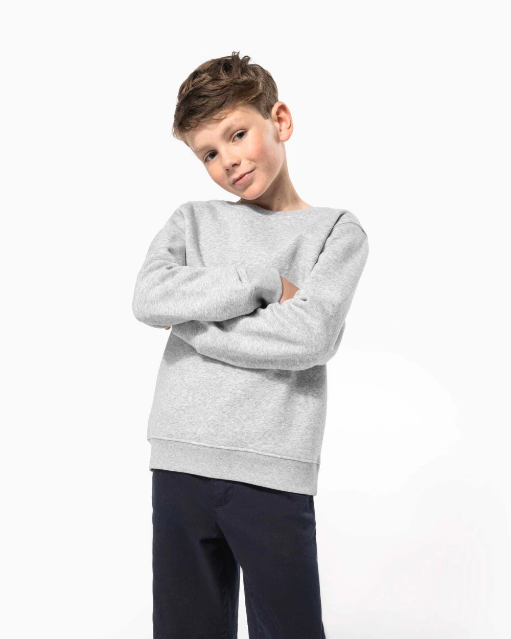 Polo's KARIBAN Kindersweater met ronde hals voor bedrukking &amp; borduring