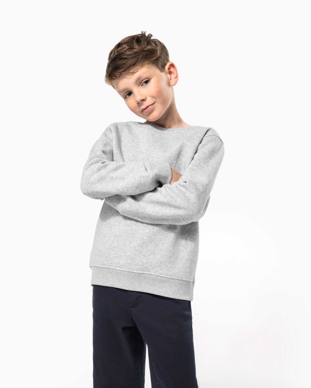 Polos personnalisable KARIBAN Sweat-shirt col rond enfant