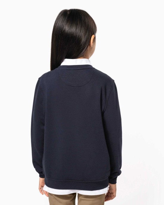 Polos personnalisable Kariban Sweat-shirt col rond enfant