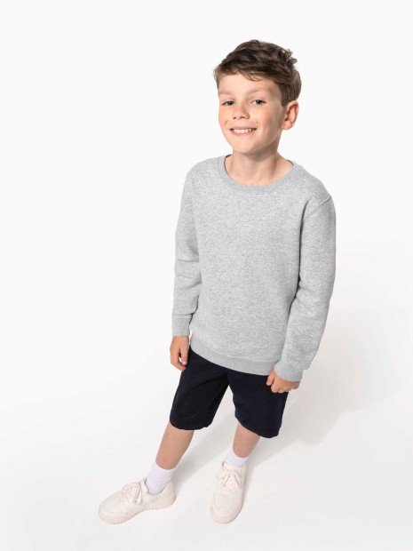 Polos à personnaliser KARIBAN Sweat-shirt col rond enfant 