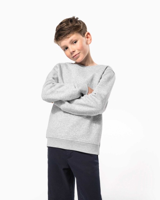 Polos personnalisable Kariban Sweat-shirt col rond enfant