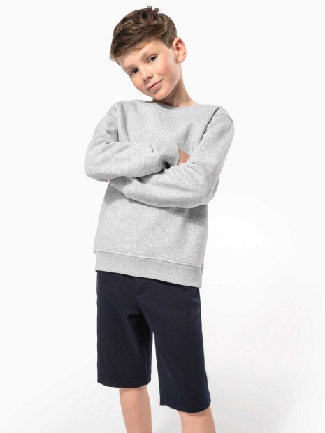 Polos à personnaliser KARIBAN Sweat-shirt col rond enfant 