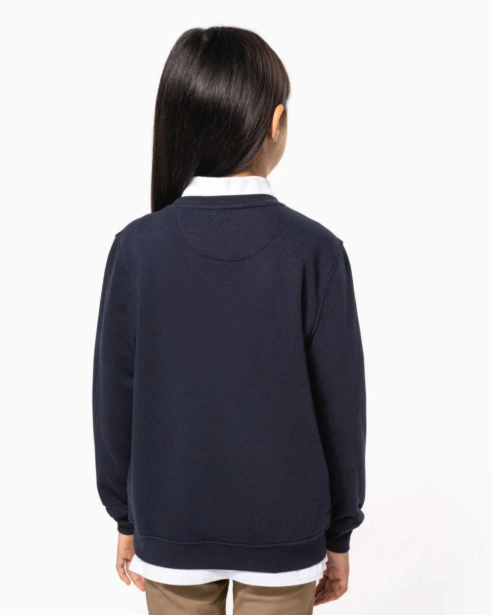 KARIBAN Sweatshirt mit Rundhalsausschnitt für Kinder Poloshirts personalisierbar