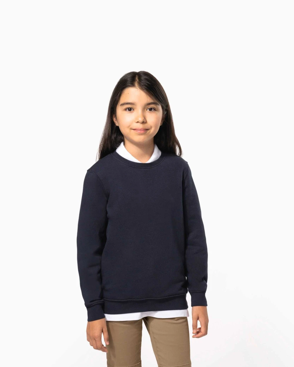 Polo's KARIBAN Kindersweater met ronde hals voor bedrukking &amp; borduring