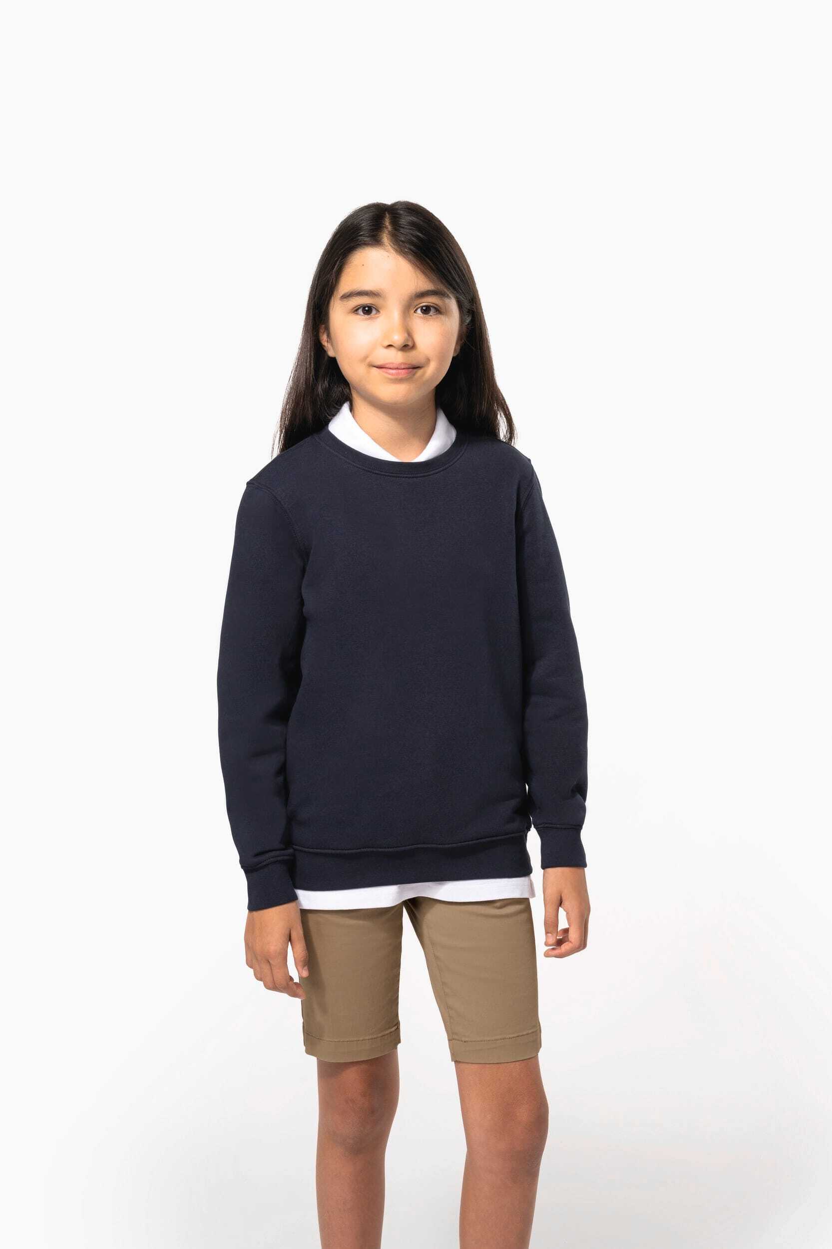 Polos personnalisable KARIBAN Sweat-shirt col rond enfant