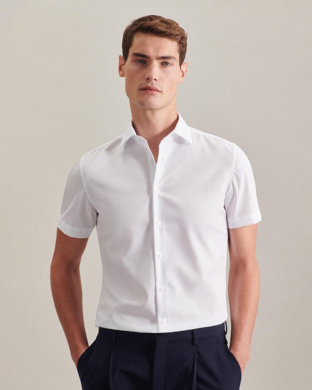 Chemises personnalisable SEIDENSTICKER Seidensticker Shaped Fit 1/2 Business Kent