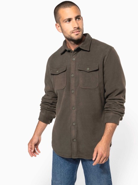 Laines polaires à personnaliser KARIBAN Surchemise polaire doublée sherpa polaire homme 