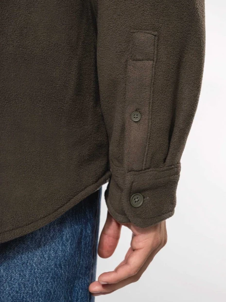Laines polaires à personnaliser KARIBAN Surchemise polaire doublée sherpa polaire homme 