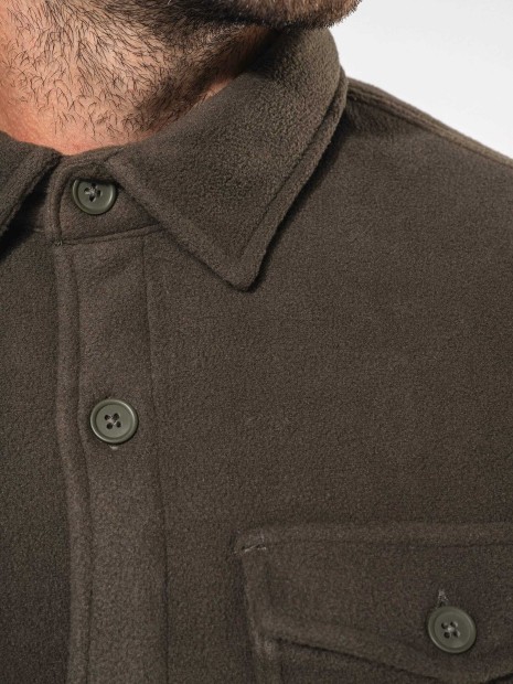 Laines polaires à personnaliser KARIBAN Surchemise polaire doublée sherpa polaire homme 