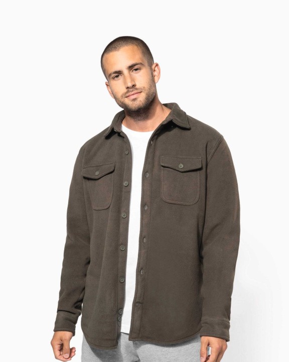 Laines polaires personnalisable KARIBAN Surchemise polaire doublée sherpa polaire homme