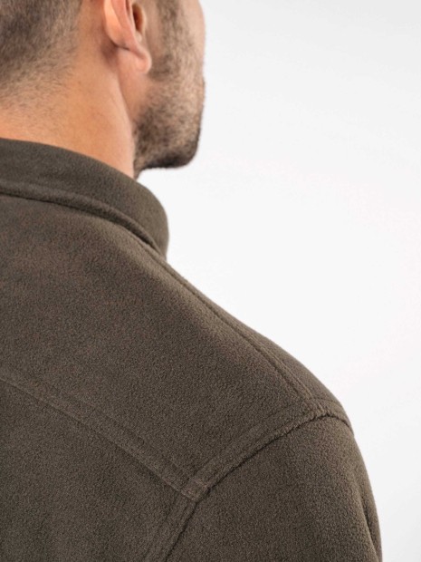 Laines polaires à personnaliser KARIBAN Surchemise polaire doublée sherpa polaire homme 