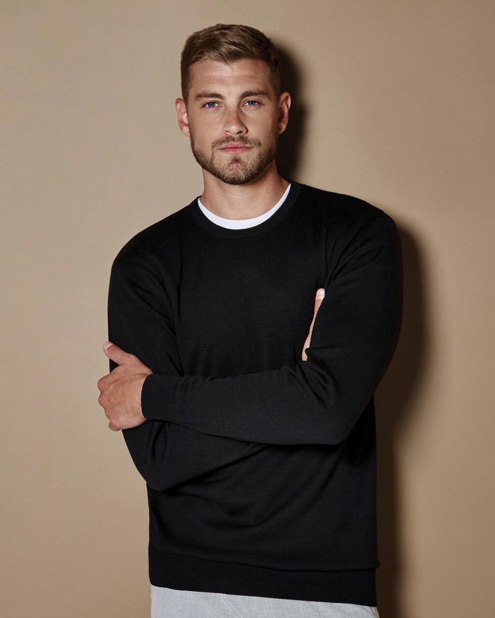 KUSTOM KIT Regular Fit Arundel Crew Neck Sweater Sweatshirts personalisierbar