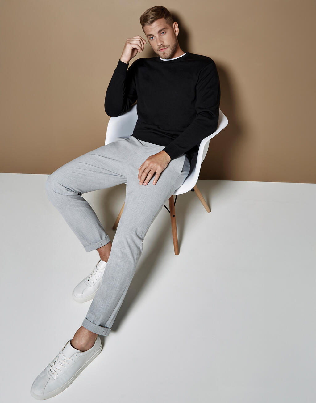 KUSTOM KIT Regular Fit Arundel Crew Neck Sweater Sweatshirts personalisierbar