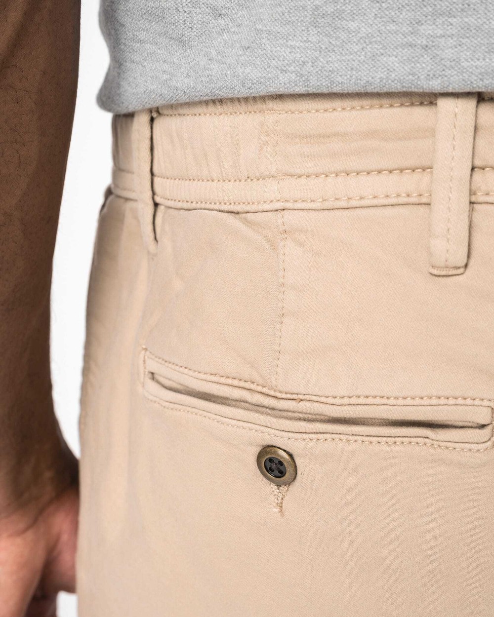 Broeken NATIVE SPIRIT Ecologische herenchino French Terry voor bedrukking &amp; borduring