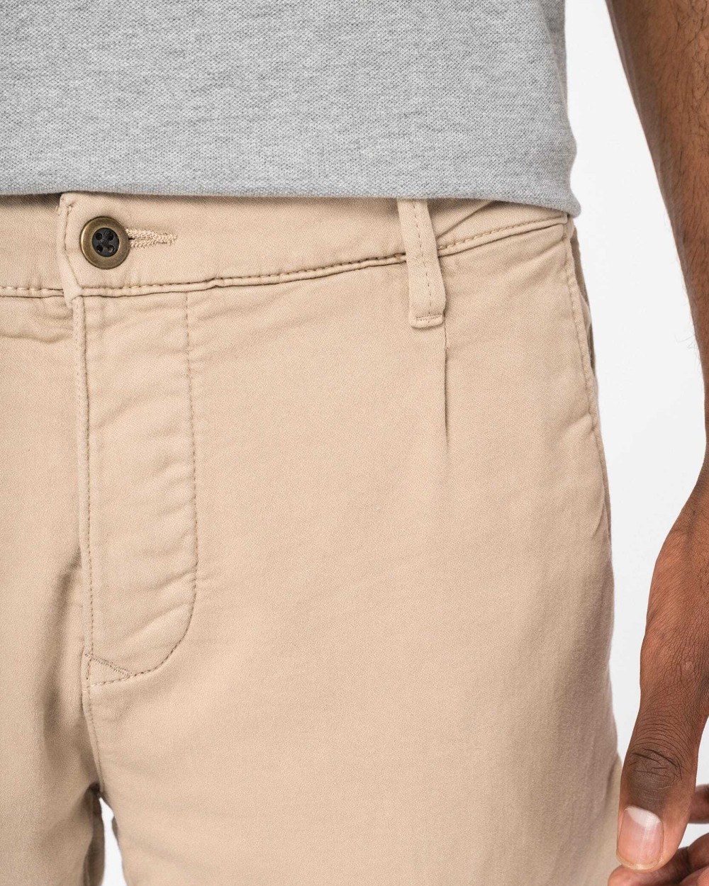 Broeken NATIVE SPIRIT Ecologische herenchino French Terry voor bedrukking &amp; borduring