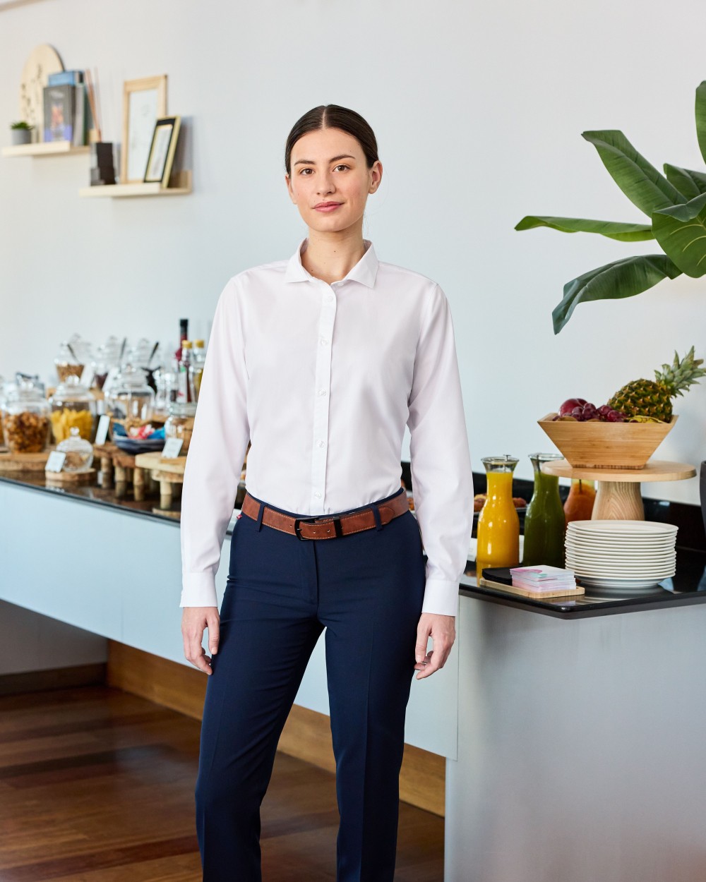 Hemden VELILLA WOMEN'S LONG-SLEEVE SHIRT voor bedrukking &amp; borduring