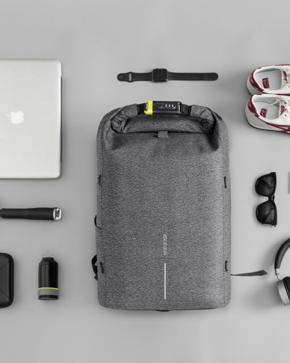 4DO Urban schnitthemmender Anti-Diebstahl-Rucksack Taschen personalisierbar