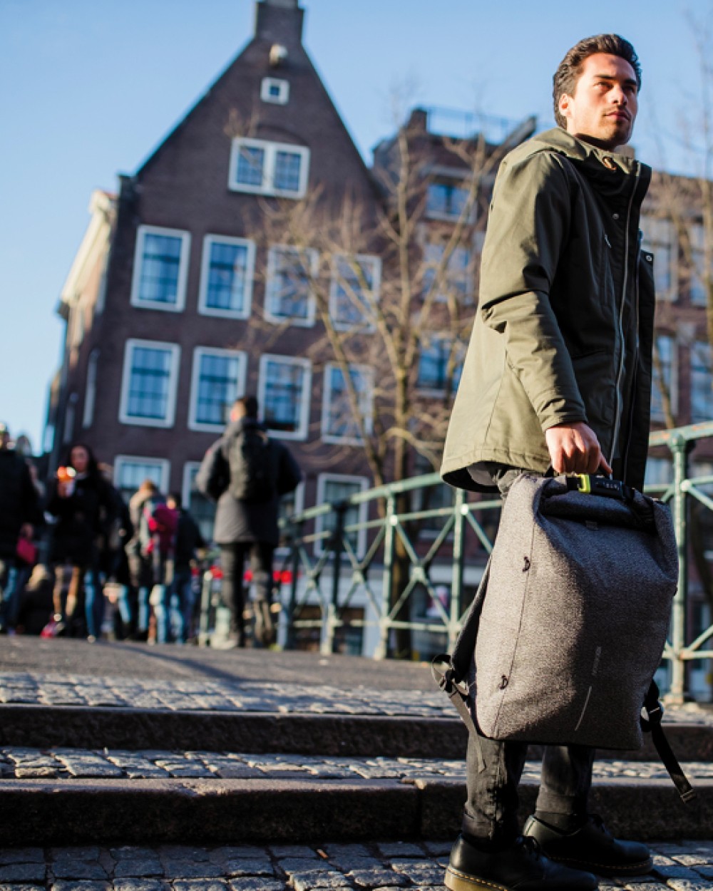 Tassen & Zakken 4DO Urban, cut-proof anti-diefstal rugzak voor bedrukking &amp; borduring