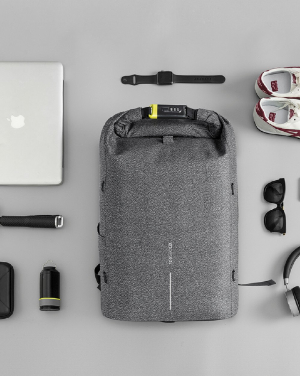 4DO Urban schnitthemmender Anti-Diebstahl-Rucksack Taschen personalisierbar
