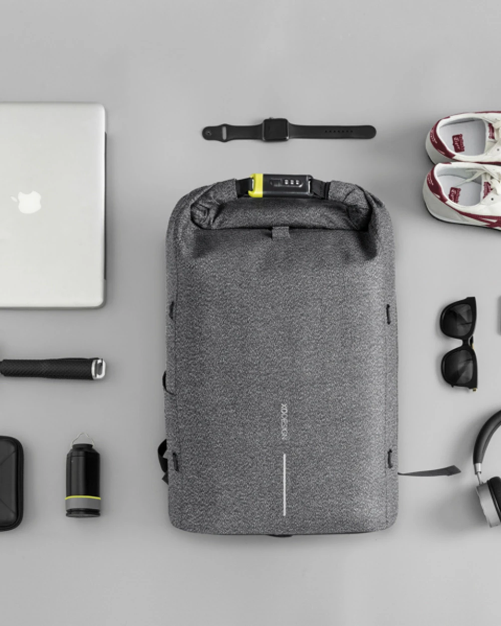 4DO Urban schnitthemmender Anti-Diebstahl-Rucksack Taschen personalisierbar