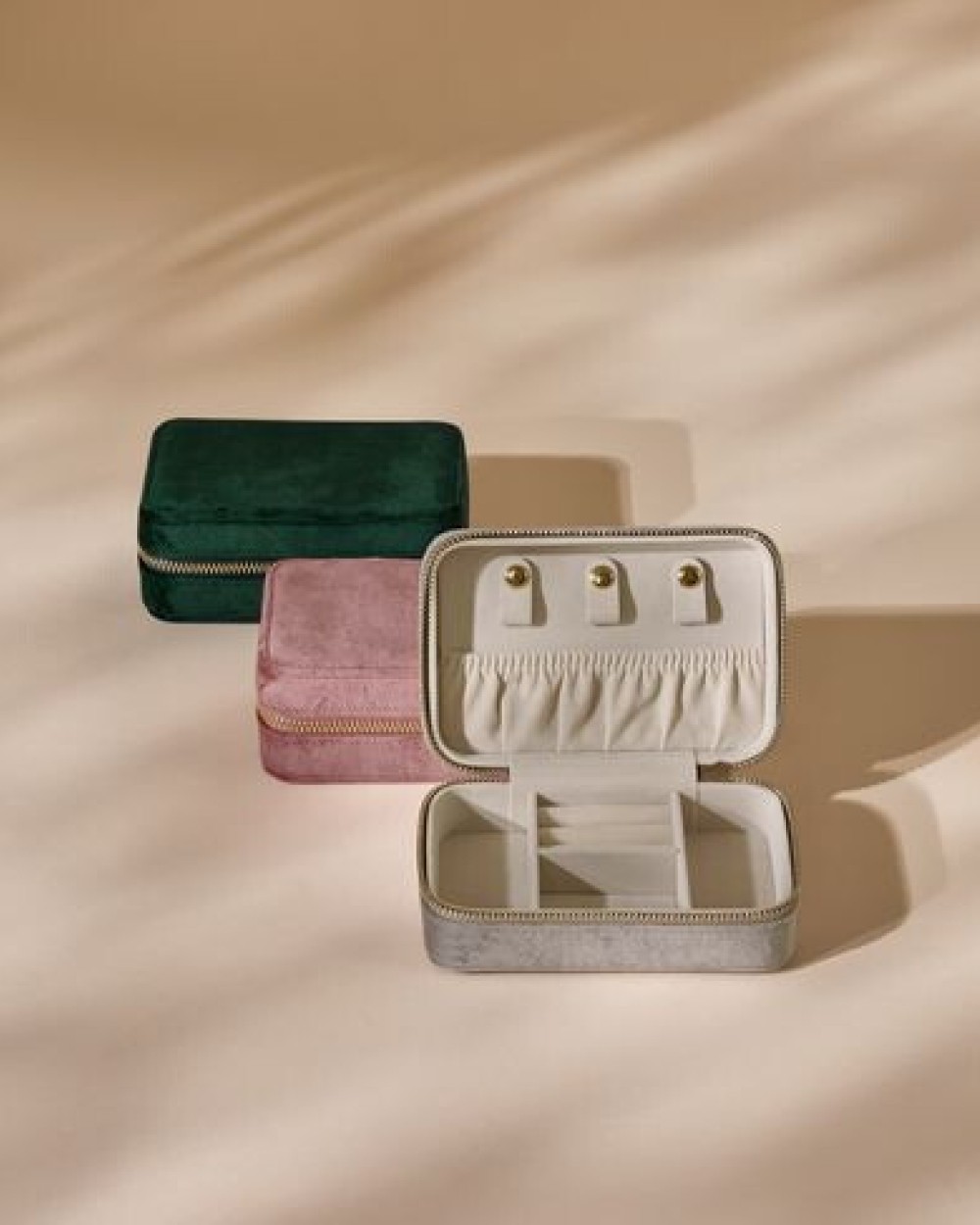 Tassen & Zakken BAG BASE VELVET JEWELLERY CASE voor bedrukking &amp; borduring