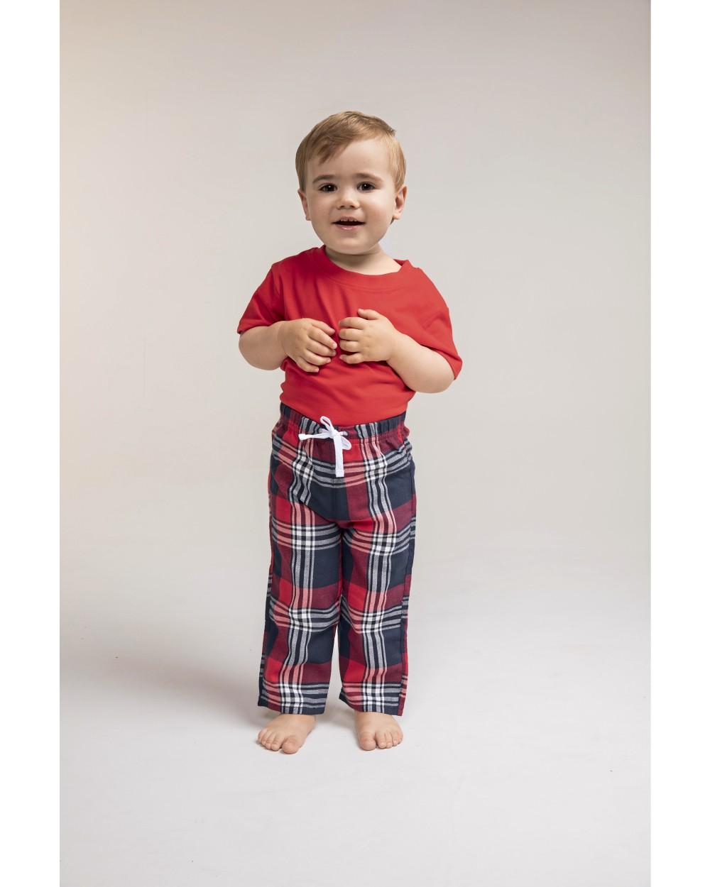 Broeken LARKWOOD Baby Tartan Trousers voor bedrukking &amp; borduring