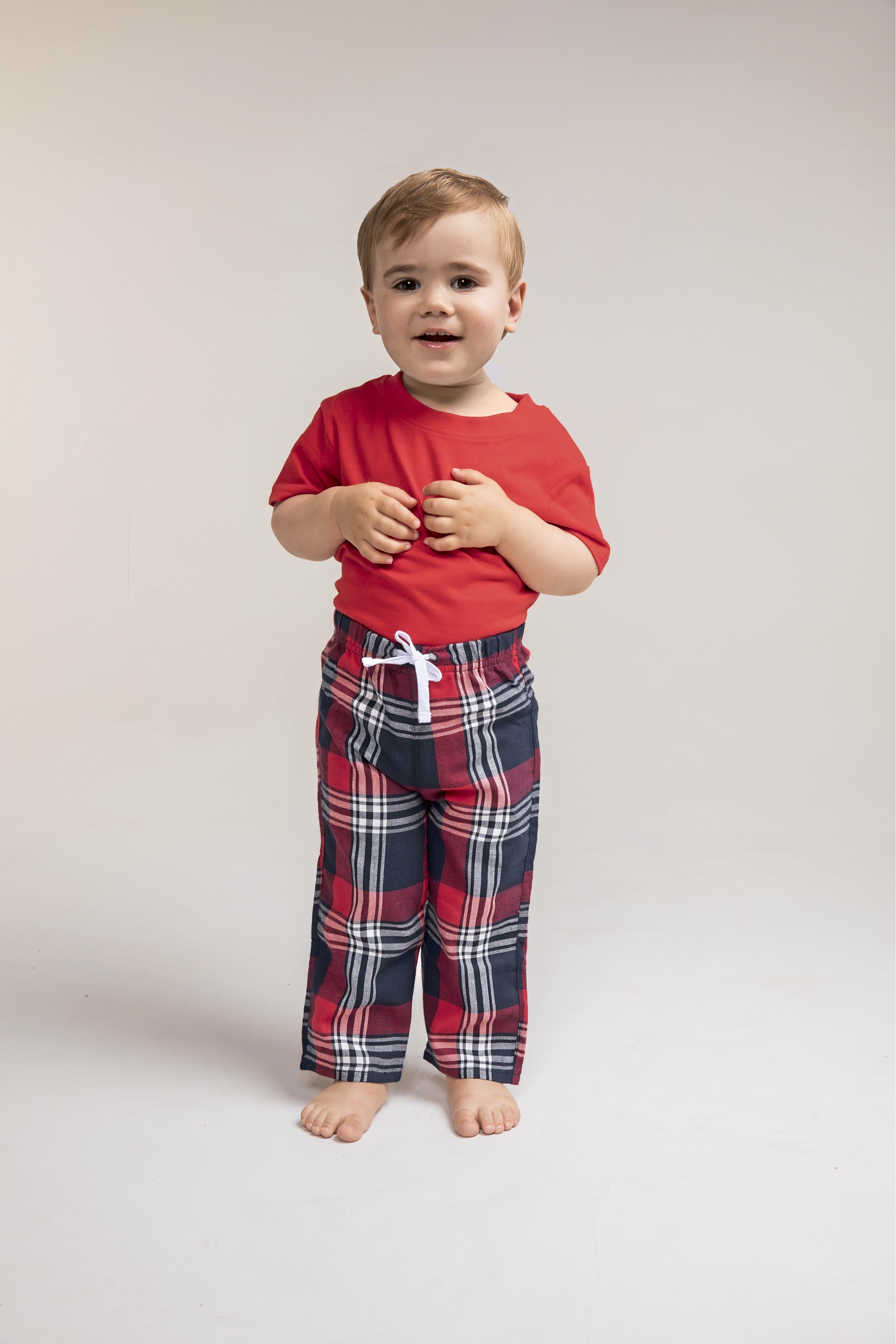 Broeken LARKWOOD Baby Tartan Trousers voor bedrukking &amp; borduring