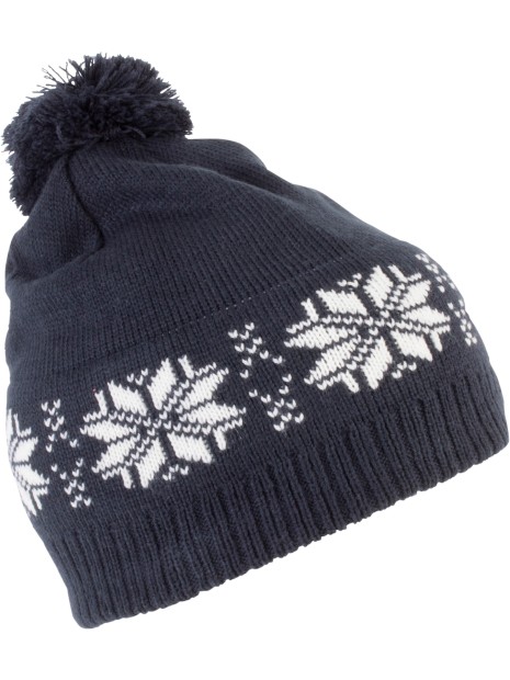 K-UP Bonnet de Noël tricoté motif étoiles /api/colors/bada278f-7cd4-4ee1-857c-a59632707566 personnalisable