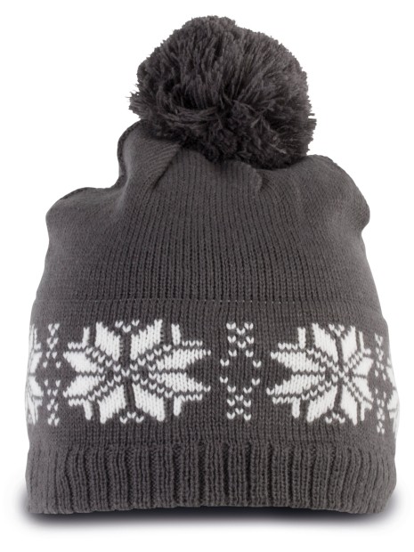 K-UP Bonnet de Noël tricoté motif étoiles /api/colors/42985ae1-1376-417b-a8c9-1d6243c6854b personnalisable