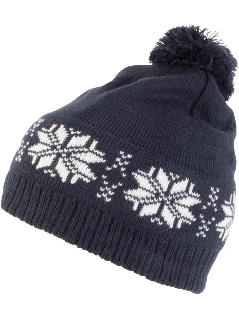 K-UP Bonnet de Noël tricoté motif étoiles /api/colors/bada278f-7cd4-4ee1-857c-a59632707566 personnalisable