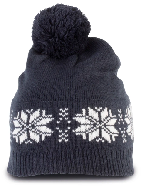 K-UP Bonnet de Noël tricoté motif étoiles /api/colors/bada278f-7cd4-4ee1-857c-a59632707566 personnalisable