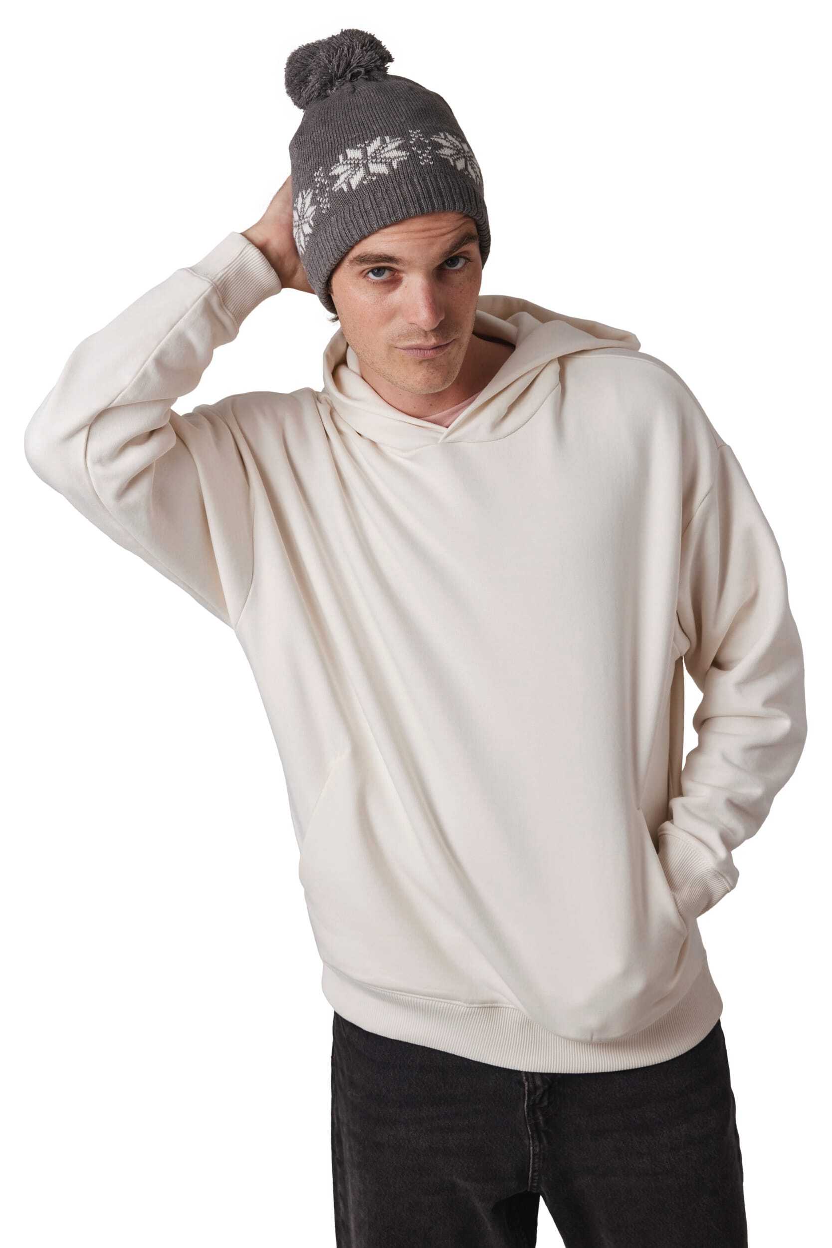 Bonnets personnalisable K-UP Bonnet de Noël tricoté motif étoiles