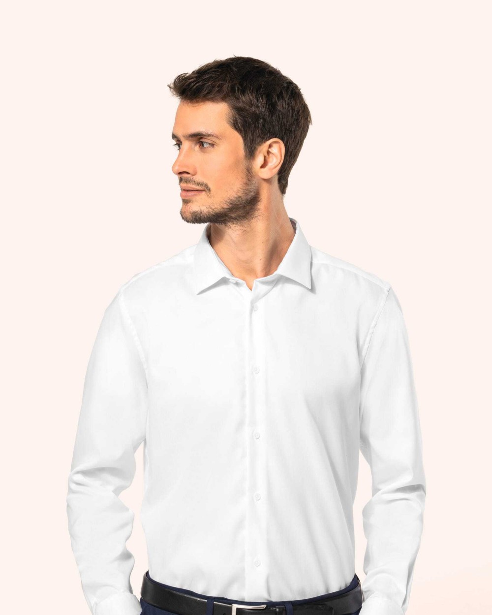 Chemises personnalisable KARIBAN Chemise Oxford pinpoint manches longues homme