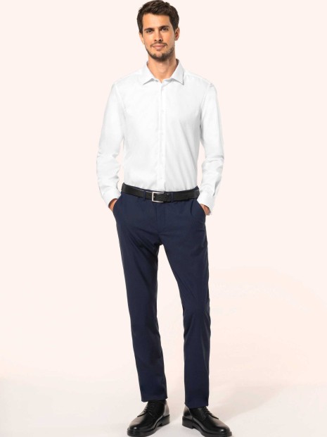 Chemises à personnaliser KARIBAN Chemise Oxford pinpoint manches longues homme 